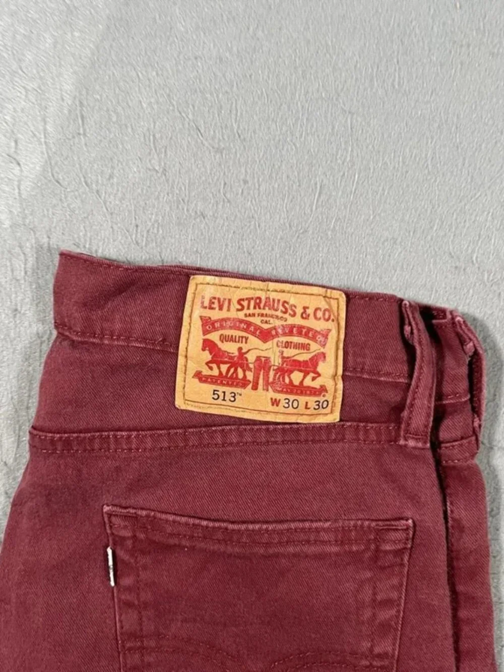 Levi’s 513 Pink Slim Straight Denim Jeans W30 L30